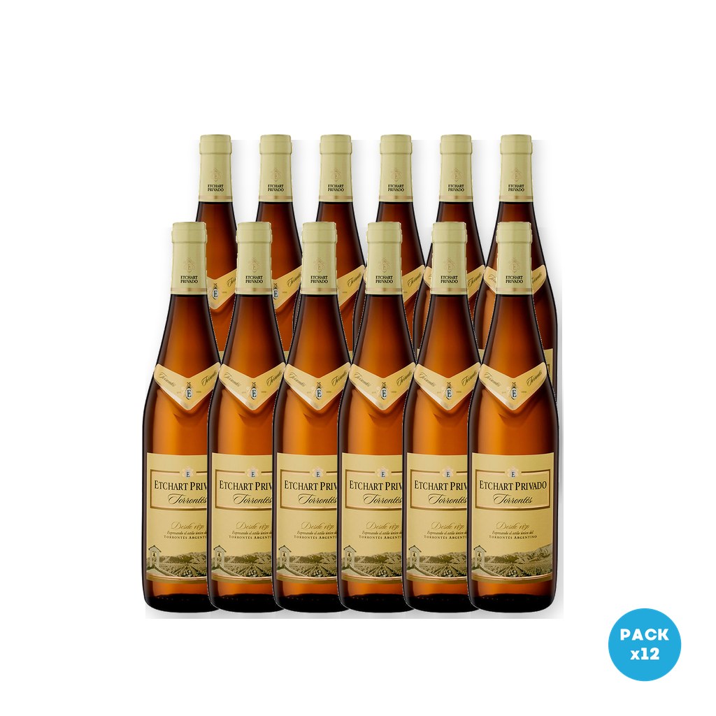 Etchart Privado – Vino Torrontés 750ml – 12 unidades Etchart Privado - Vino Torrontés 750ml - 12 unidades