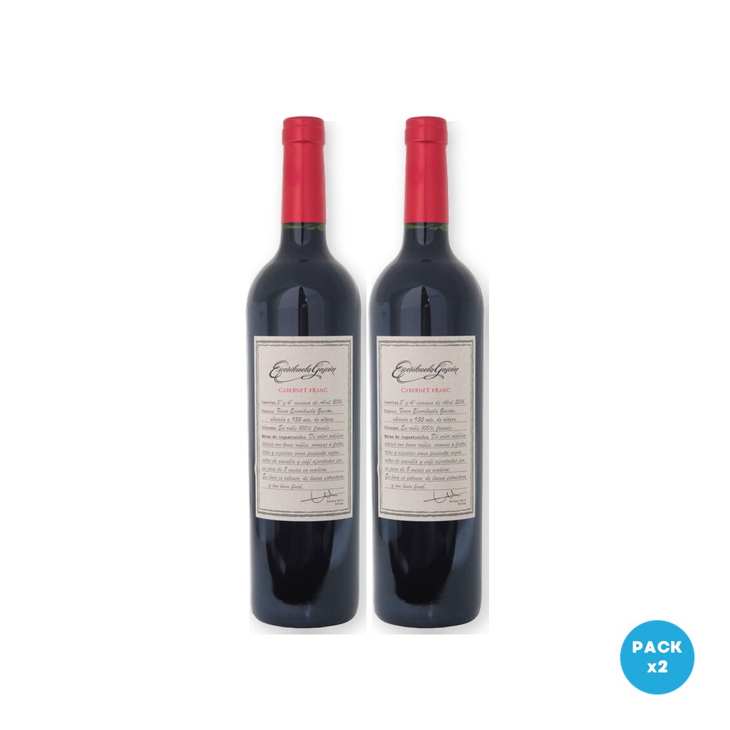 Escorihuela Gascon – Vino Tinto Cabernet Franc Reserva 750ml – 2 unidades Escorihuela Gascon - Vino Tinto Cabernet Franc Reserva 750ml - 2 unidades