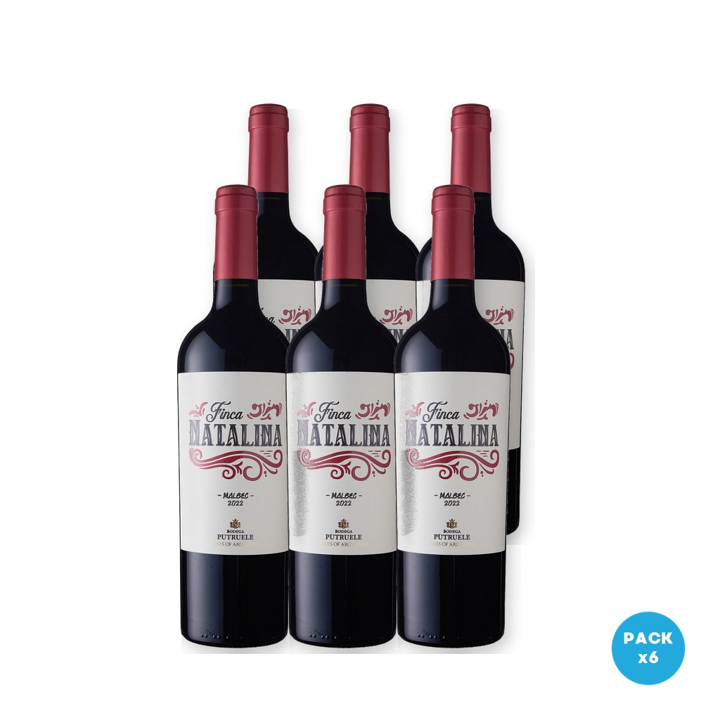 Finca Natalina - Vino Tinto Malbec Y Cabernet Sauvignon 750ml - 6 unidades