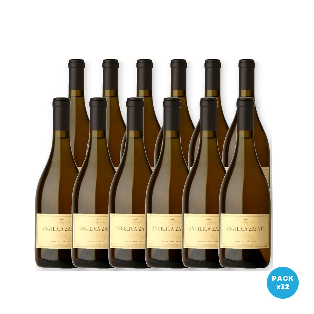 Angélica Zapata – Vino Blanco Chardonnay 750ml – 12 unidades Angélica Zapata - Vino Blanco Chardonnay 750ml - 12 unidades