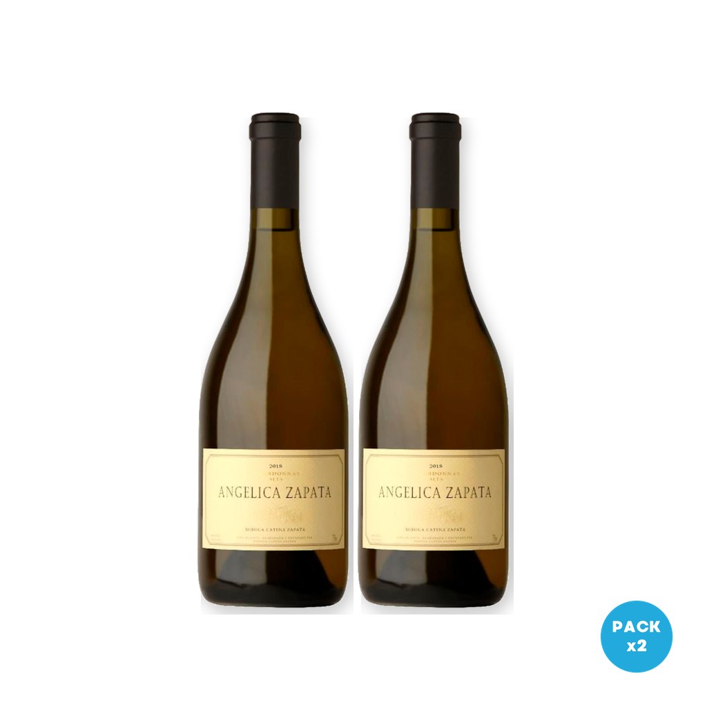 Angélica Zapata – Vino Blanco Chardonnay 750ml – 2 unidades Angélica Zapata - Vino Blanco Chardonnay 750ml - 2 unidades