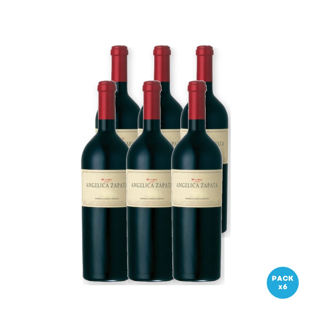Angélica Zapata - Vino Tinto Malbec 750ml - 6 unidades