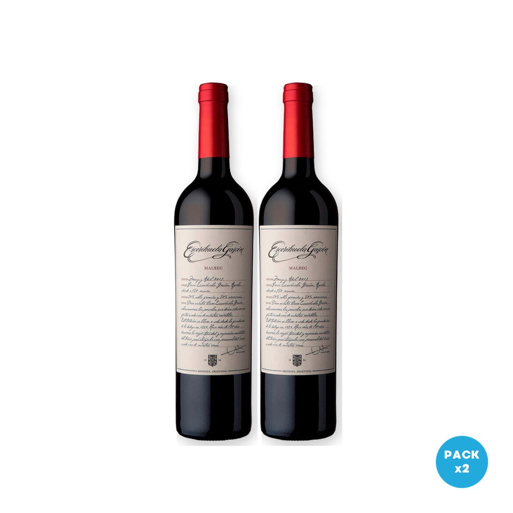 Escorihuela – Vino Tinto Gascon 750ml – 2 unidades Escorihuela - Vino Tinto Gascon 750ml - 2 unidades