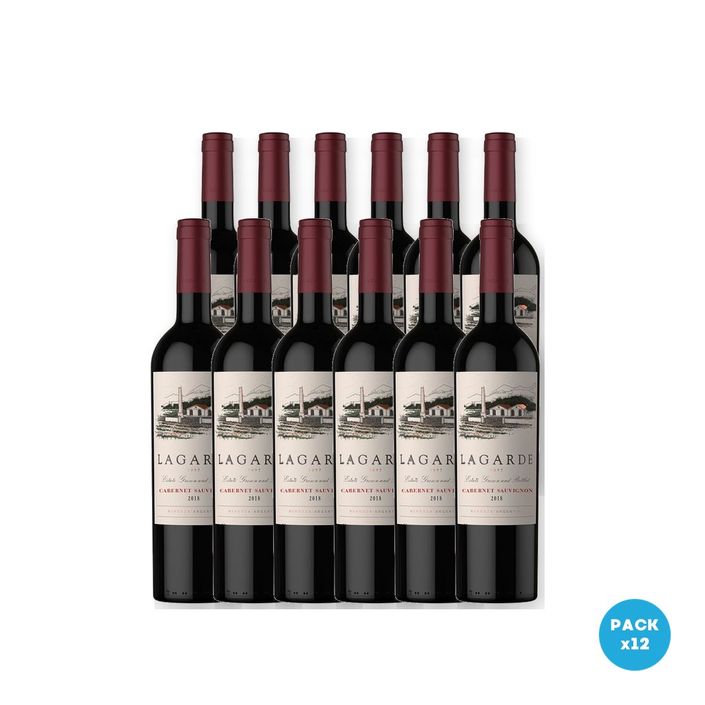 Lagarde – Vino Tinto Cabernet Sauvignon 750ml – 12 unidades Lagarde - Vino Tinto Cabernet Sauvignon 750ml - 12 unidades
