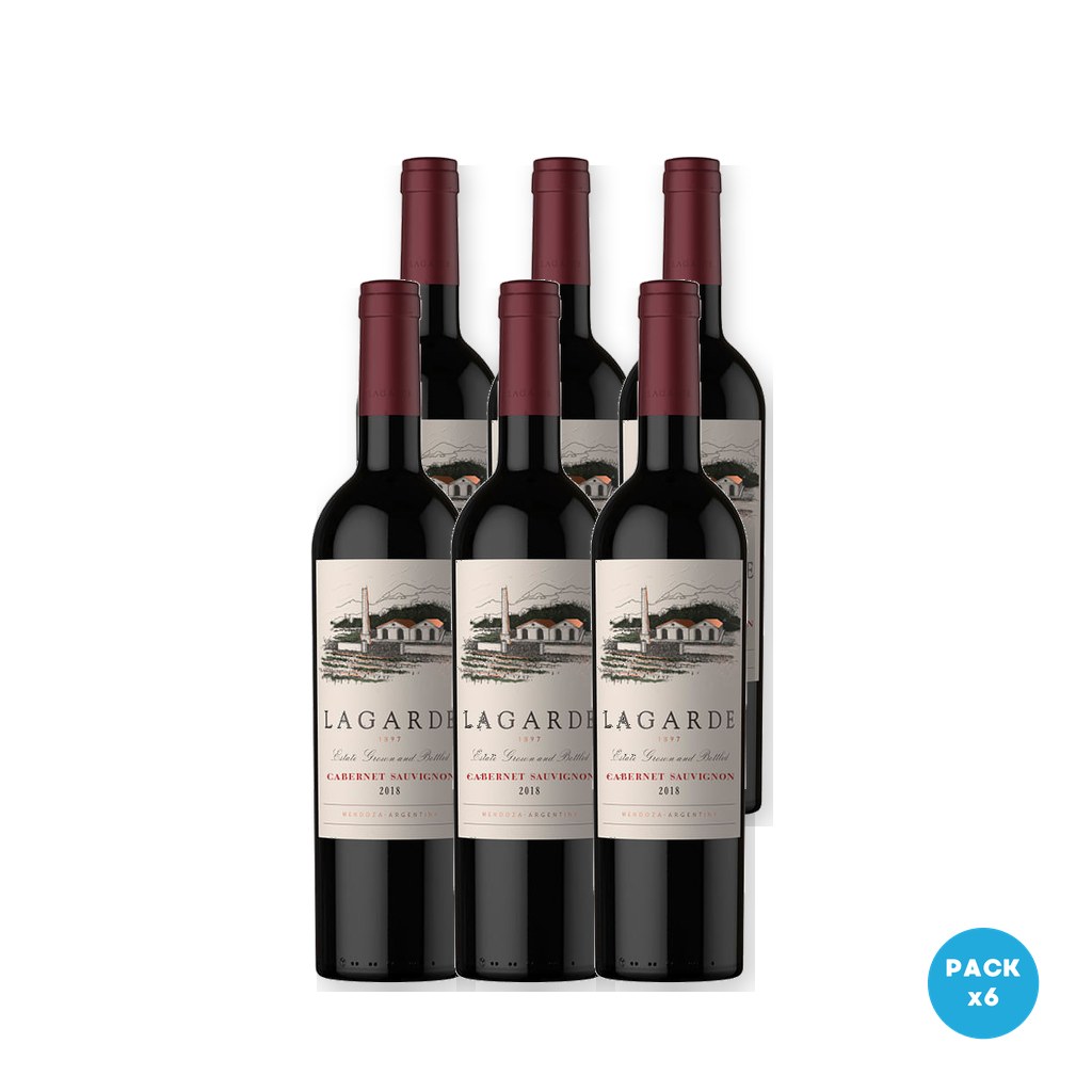 Lagarde - Vino Tinto Cabernet Sauvignon 750ml - 6 unidades