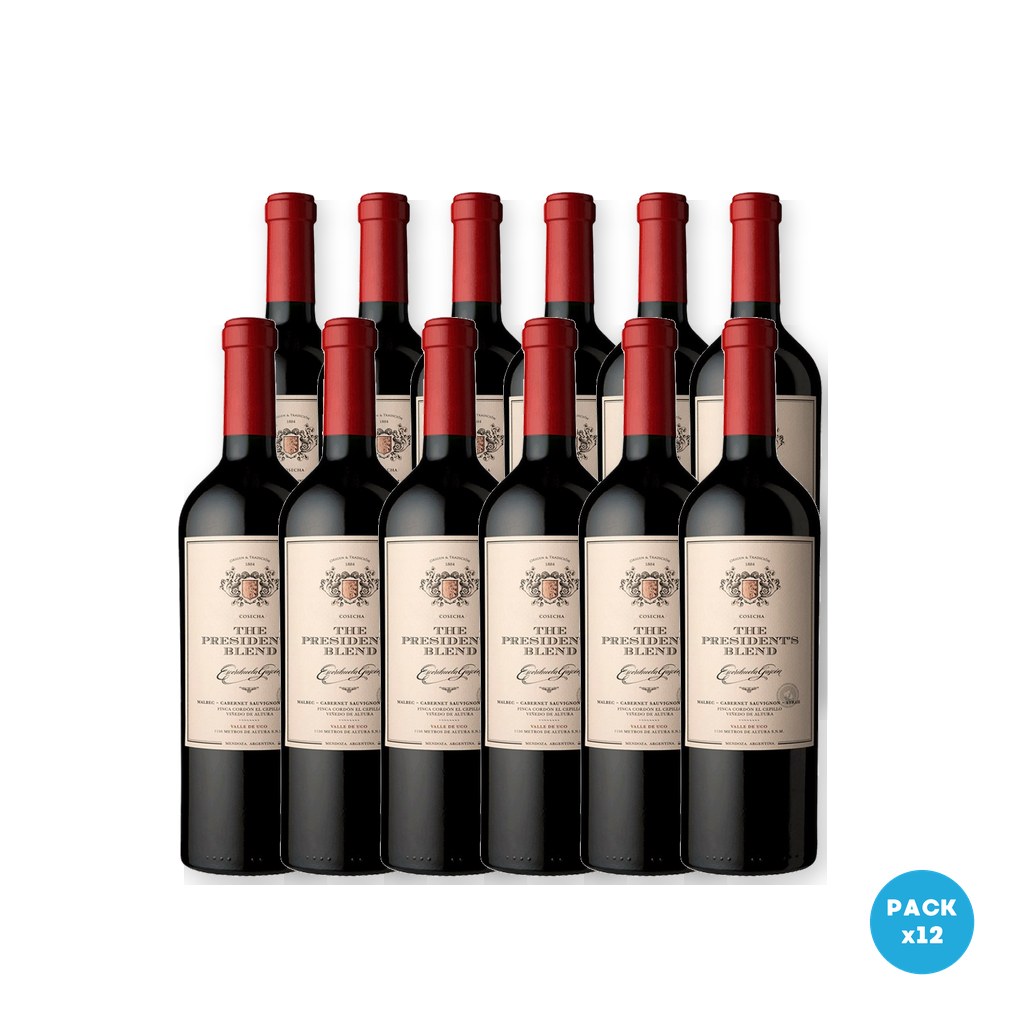 Escorihuela Gascon – Vino The President´S Bl Blend 750ml – 12 unidades Escorihuela Gascon - Vino The President´S Bl Blend 750ml - 12 unidades