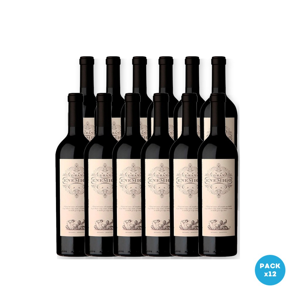 El Enemigo – Vino El Gran Enemigo S V Cab Franc Malbec Blend 750ml – 12 unidades El Enemigo - Vino El Gran Enemigo S V Cab Franc Malbec Blend 750ml - 12 unidades