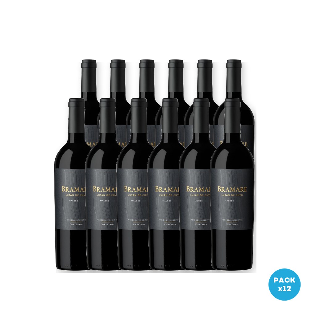 Viña Cobos – Vino Bramare Lujan Cuyo Malbec 750ml – 12 unidades Viña Cobos - Vino Bramare Lujan Cuyo Malbec 750ml - 12 unidades