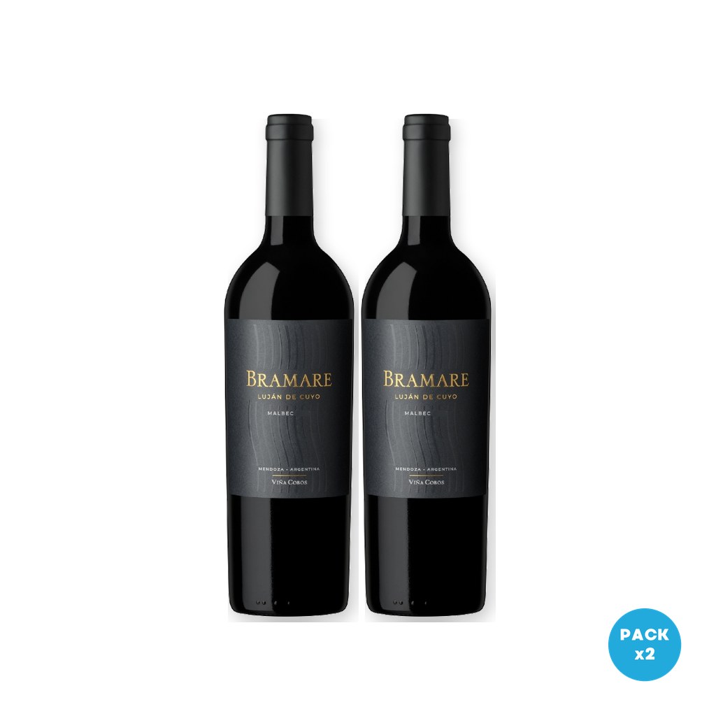 Viña Cobos – Vino Bramare Lujan Cuyo Malbec 750ml – 2 unidades Viña Cobos - Vino Bramare Lujan Cuyo Malbec 750ml - 2 unidades