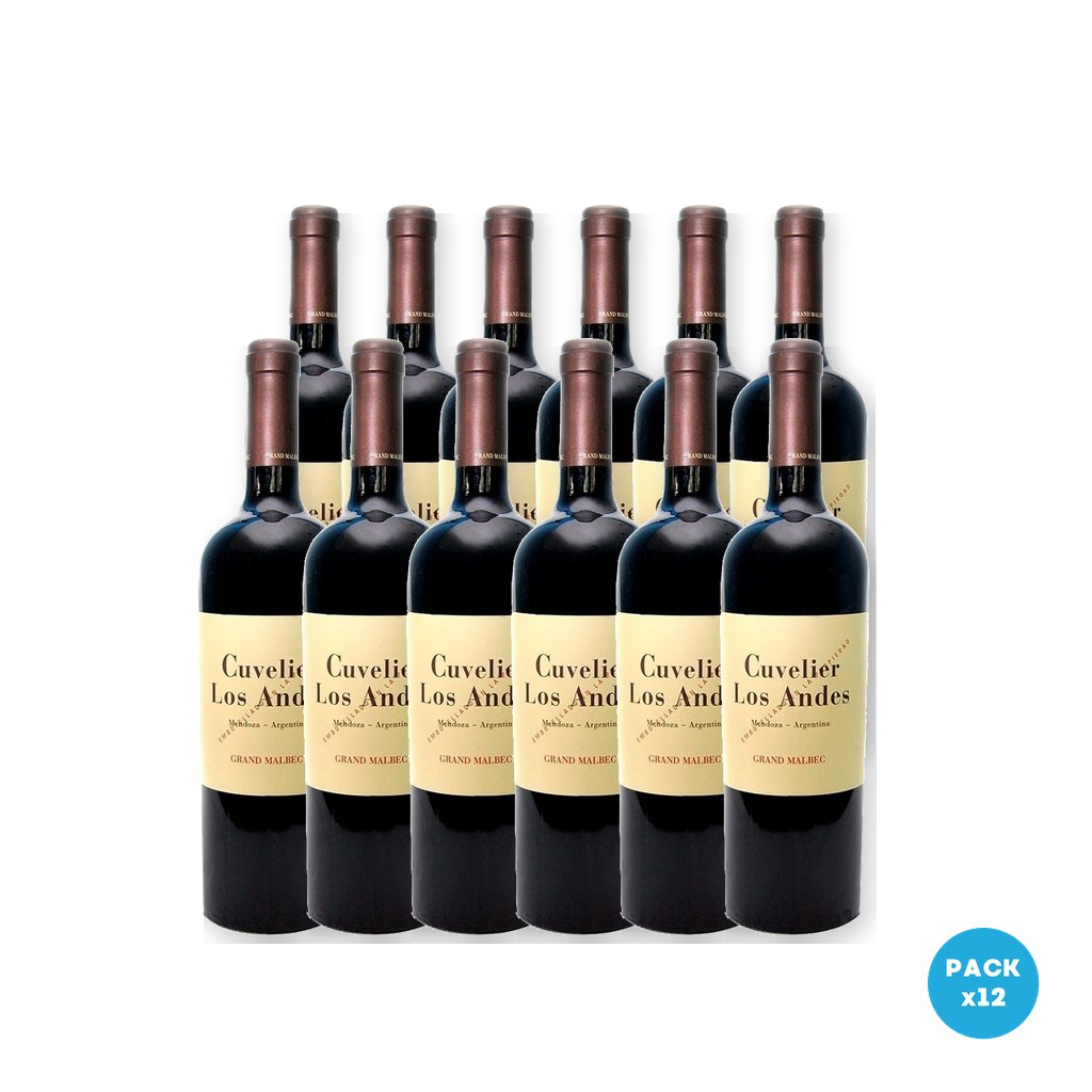 Cuvelier Los Andes – Vino Grand Malbec 750ml – 12 unidades Cuvelier Los Andes - Vino Grand Malbec 750ml - 12 unidades