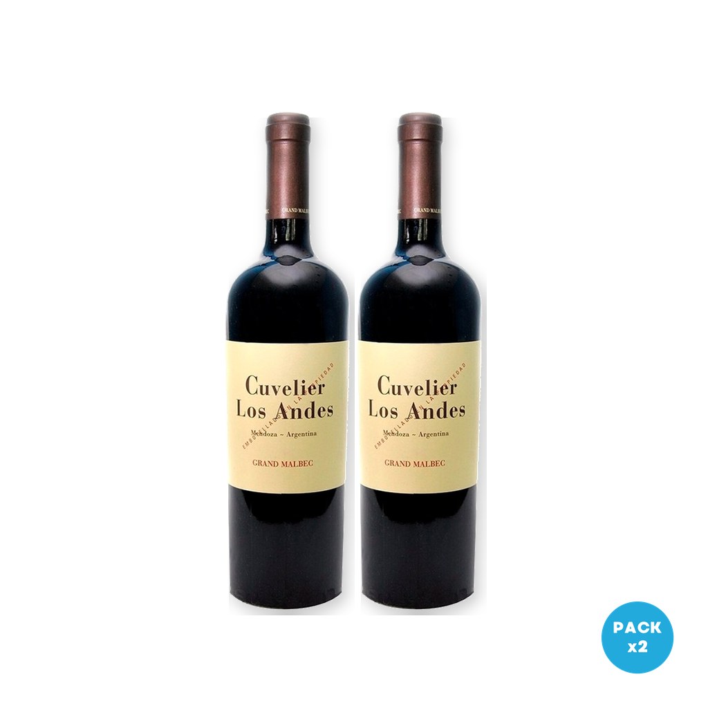 Cuvelier Los Andes – Vino Grand Malbec 750ml – 2 unidades Cuvelier Los Andes - Vino Grand Malbec 750ml - 2 unidades
