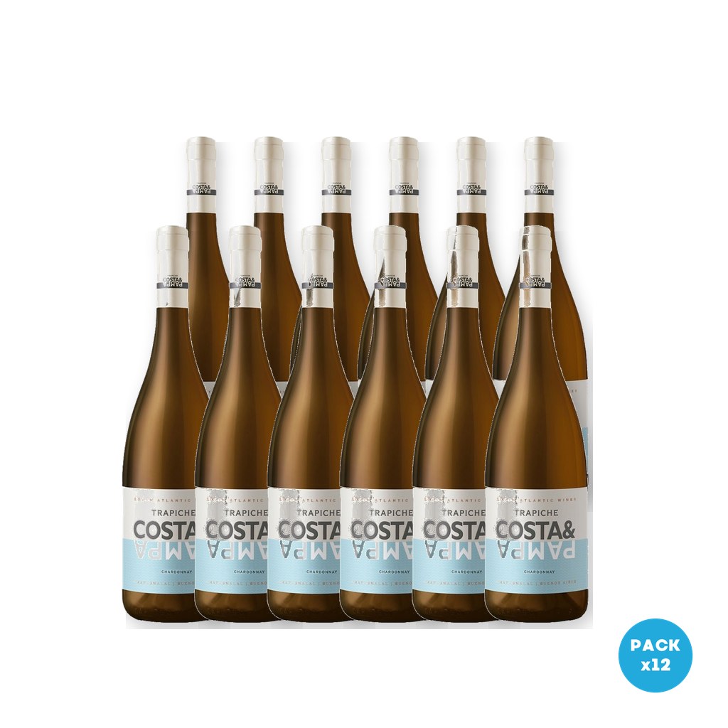 Trapiche – Vino Costa&Pampa Chardonnay 750ml – 12 unidades Trapiche - Vino Costa&Pampa Chardonnay 750ml - 12 unidades