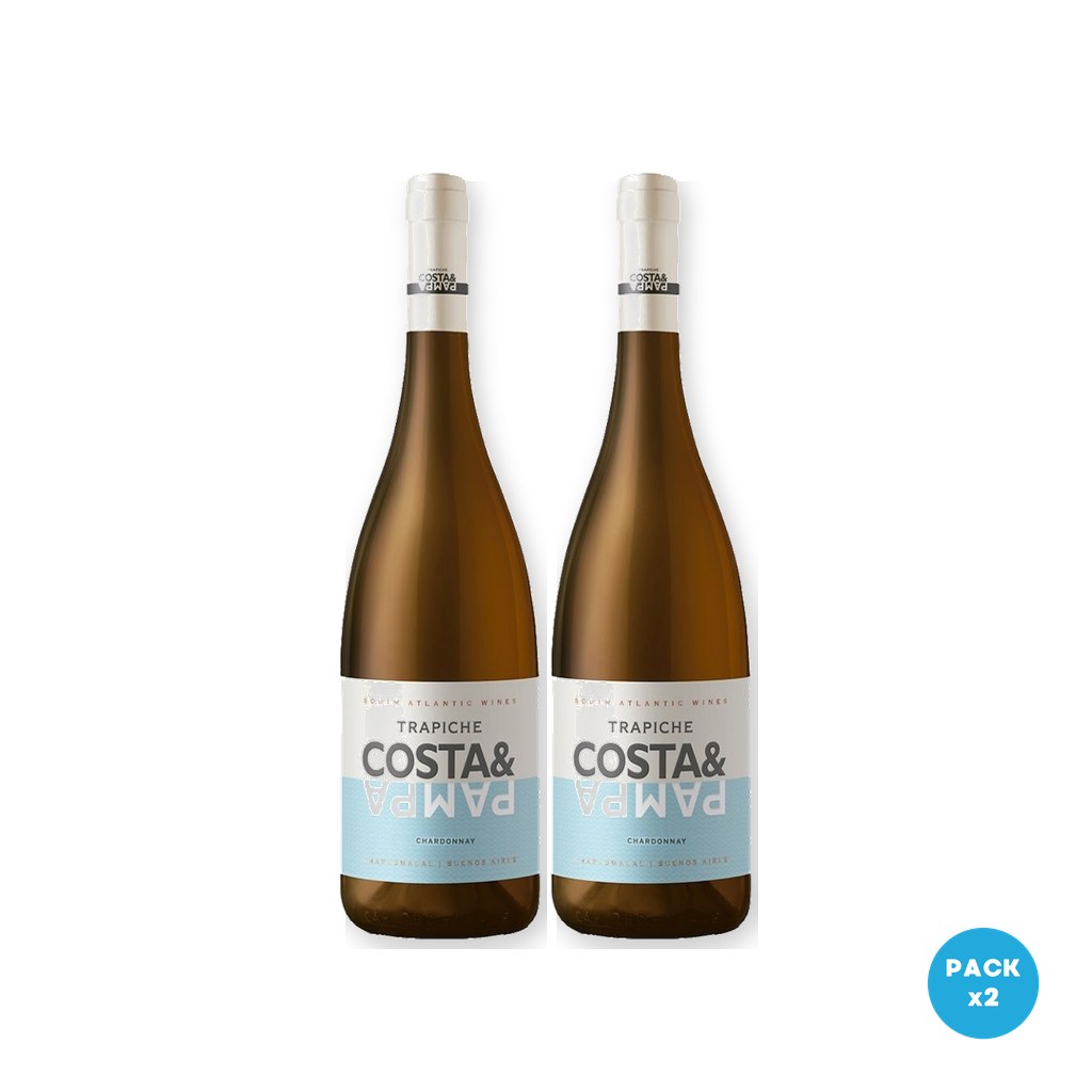 Trapiche – Vino Costa&Pampa Chardonnay 750ml – 2 unidades Trapiche - Vino Costa&Pampa Chardonnay 750ml - 2 unidades