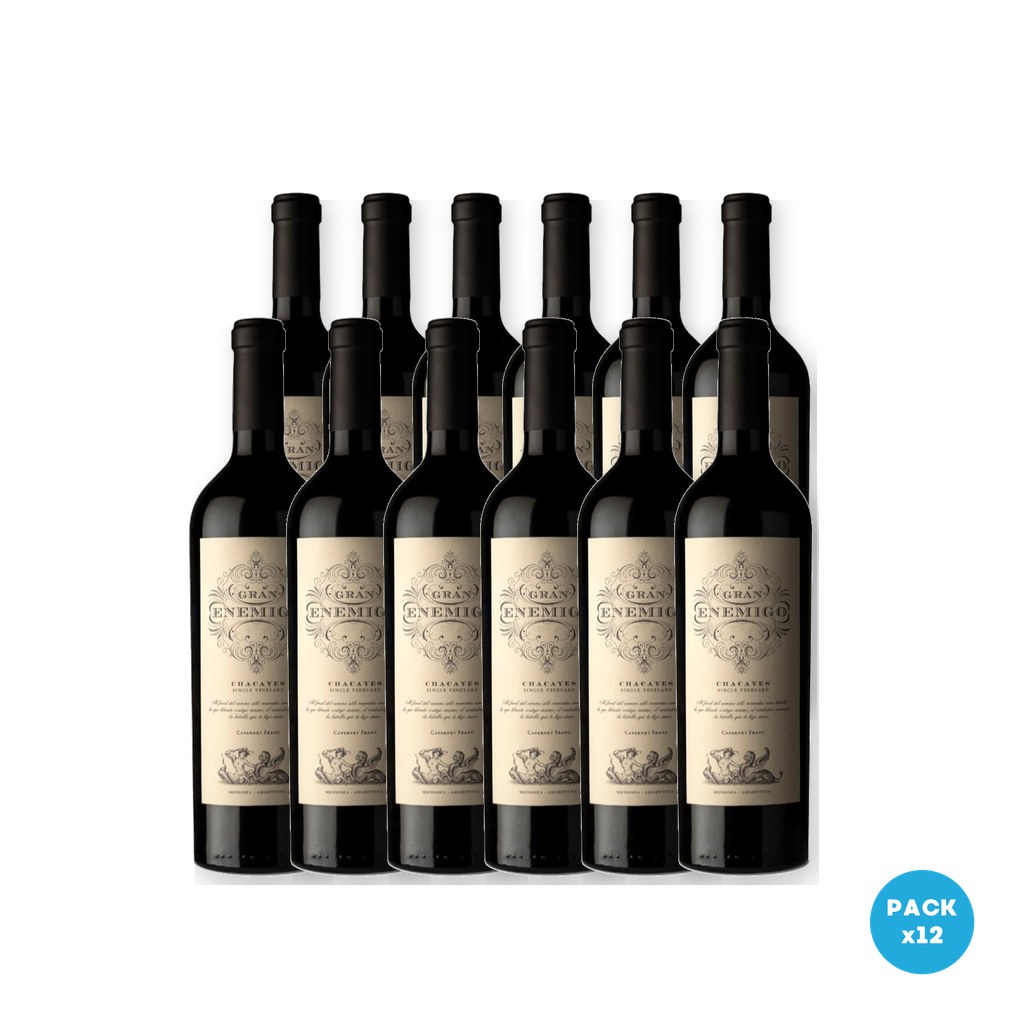 El Enemigo – Vino El Gran Enemigo S V Chacayes Cabernet Franc 750ml – 12 unidades El Enemigo - Vino El Gran Enemigo S V Chacayes Cabernet Franc 750ml - 12 unidades