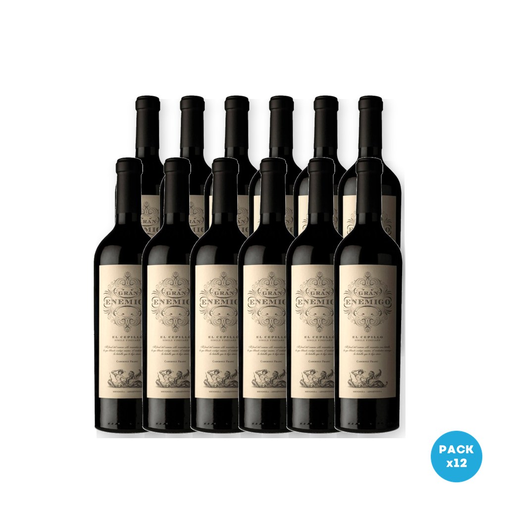 El Enemigo – Vino El Gran Enemigo S V Cepillo Cab Franc Cabernet Franc 750ml – 12 unidades El Enemigo - Vino El Gran Enemigo S V Cepillo Cab Franc Cabernet Franc 750ml - 12 unidades
