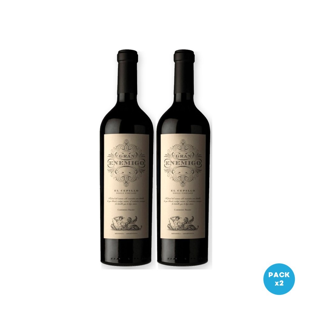 El Enemigo – Vino El Gran Enemigo S V Cepillo Cab Franc Cabernet Franc 750ml – 2 unidades El Enemigo - Vino El Gran Enemigo S V Cepillo Cab Franc Cabernet Franc 750ml - 2 unidades