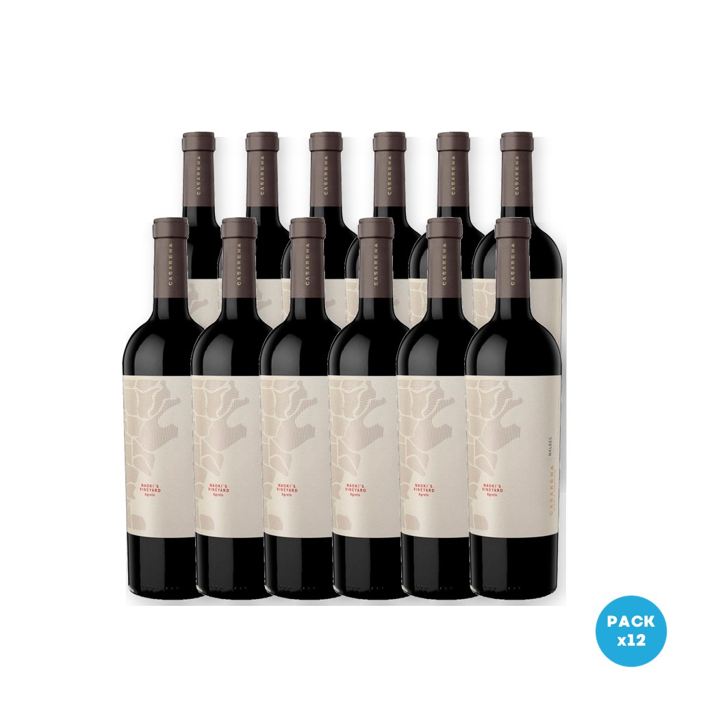 Casarena – Vino S V Malbec Naoki Agrelo 750ml – 12 unidades Casarena - Vino S V Malbec Naoki Agrelo 750ml - 12 unidades