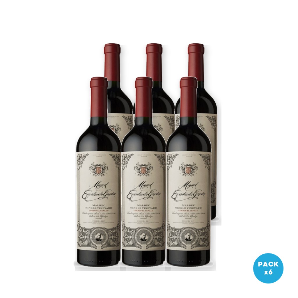 Escorihuela Gascon - Vino Miguel S V Malbec 750ml - 6 unidades
