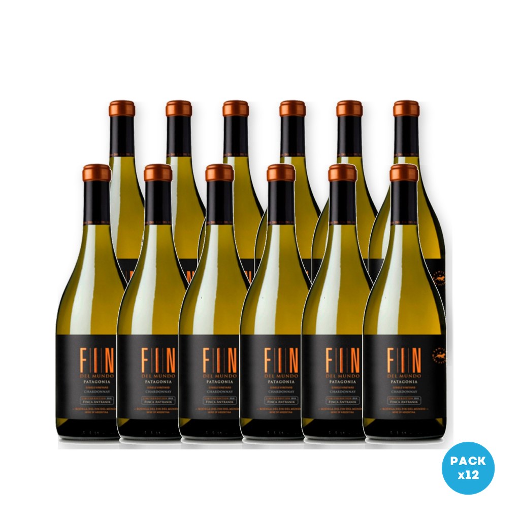 Fin Del Mundo – Vino Fin S V Chardonnay 750ml – 12 unidades Fin Del Mundo - Vino Fin S V Chardonnay 750ml - 12 unidades