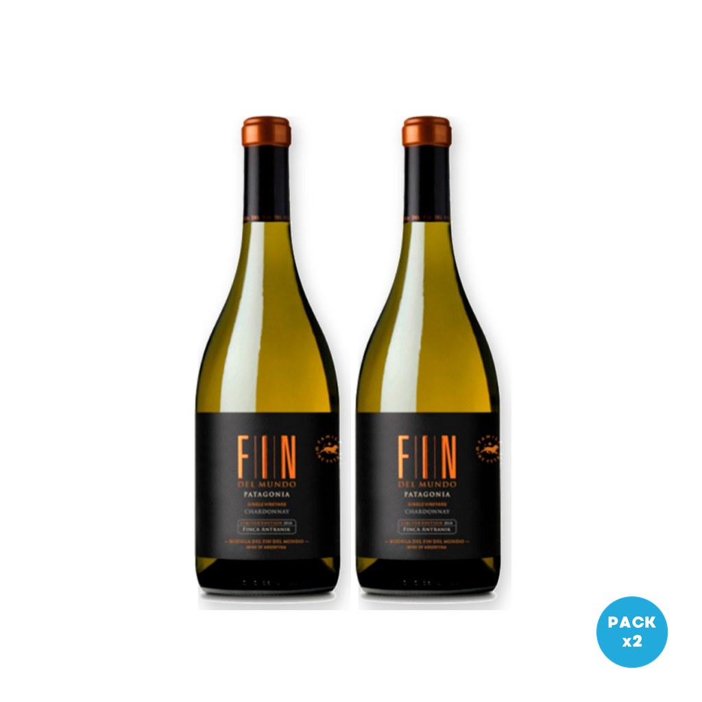 Fin Del Mundo – Vino Fin S V Chardonnay 750ml – 2 unidades Fin Del Mundo - Vino Fin S V Chardonnay 750ml - 2 unidades