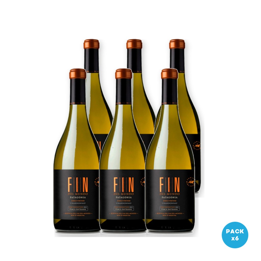Fin Del Mundo - Vino Fin S V Chardonnay 750ml - 6 unidades