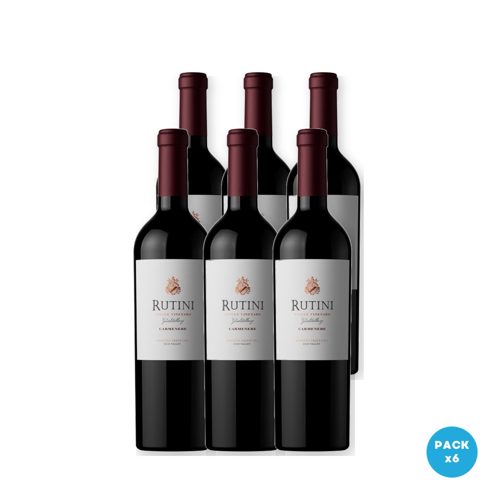 Rutini - Vino Single Vineyard Carmenere 750ml - 6 unidades