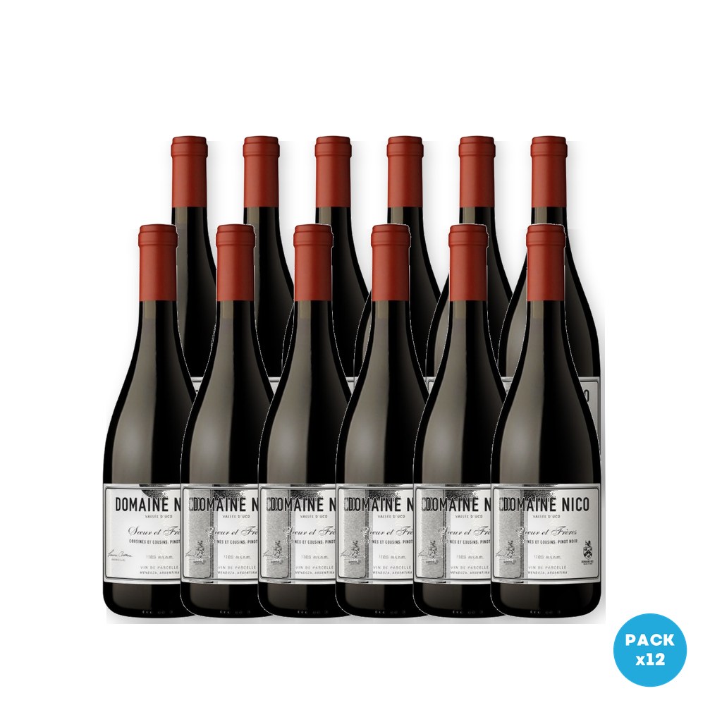 Catena Zapata – Vino Domaine Nico Cousines Et Cousins Pinot Noir 750ml – 12 unidades Catena Zapata - Vino Domaine Nico Cousines Et Cousins Pinot Noir 750ml - 12 unidades