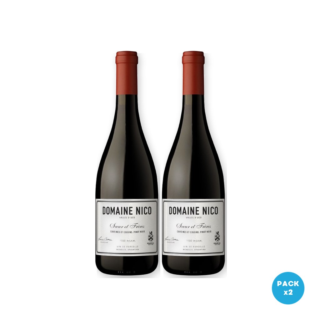Catena Zapata – Vino Domaine Nico Cousines Et Cousins Pinot Noir 750ml – 2 unidades Catena Zapata - Vino Domaine Nico Cousines Et Cousins Pinot Noir 750ml - 2 unidades