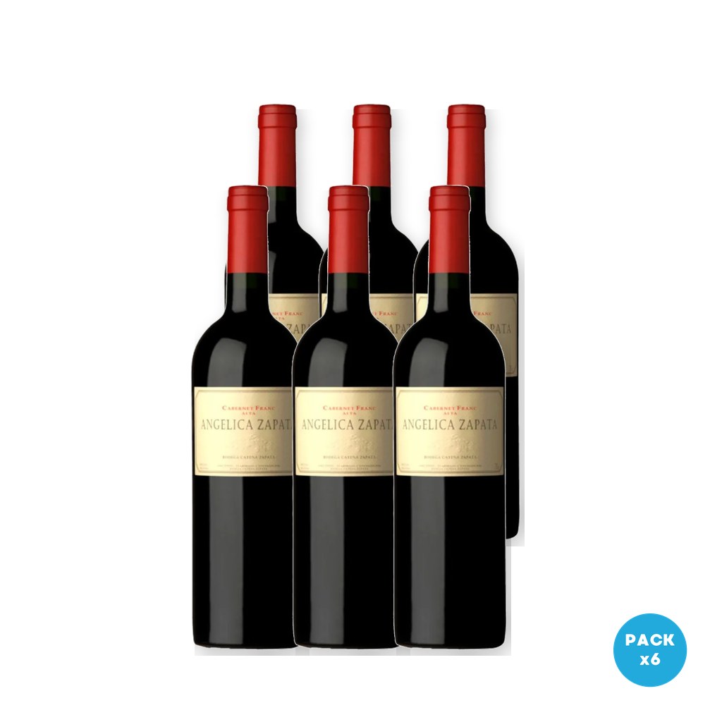Angélica Zapata - Vino Tinto Cabernet Franc Alta 750ml - 6 unidades