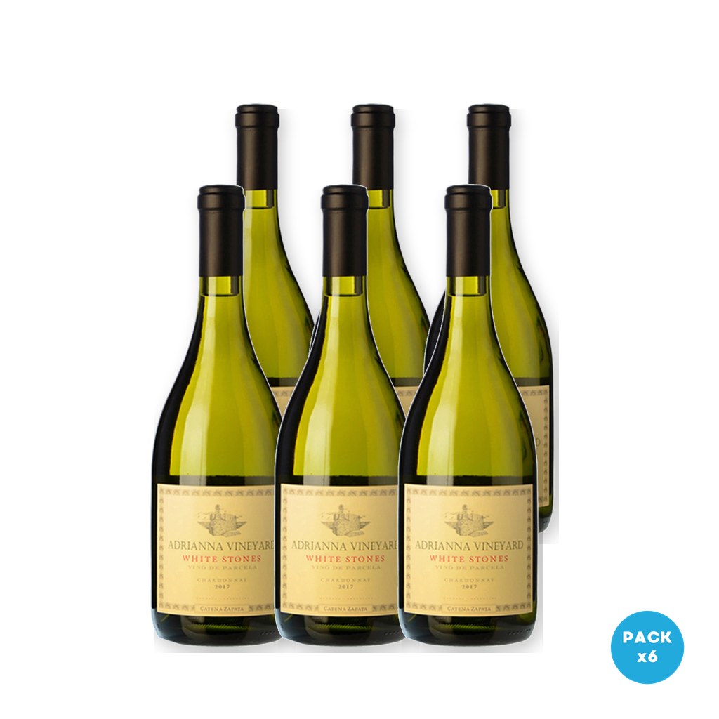 Catena Zapata - Vino Blanco Adrianna Vineyard White Stones Chardonnay 750ml - 6 unidades