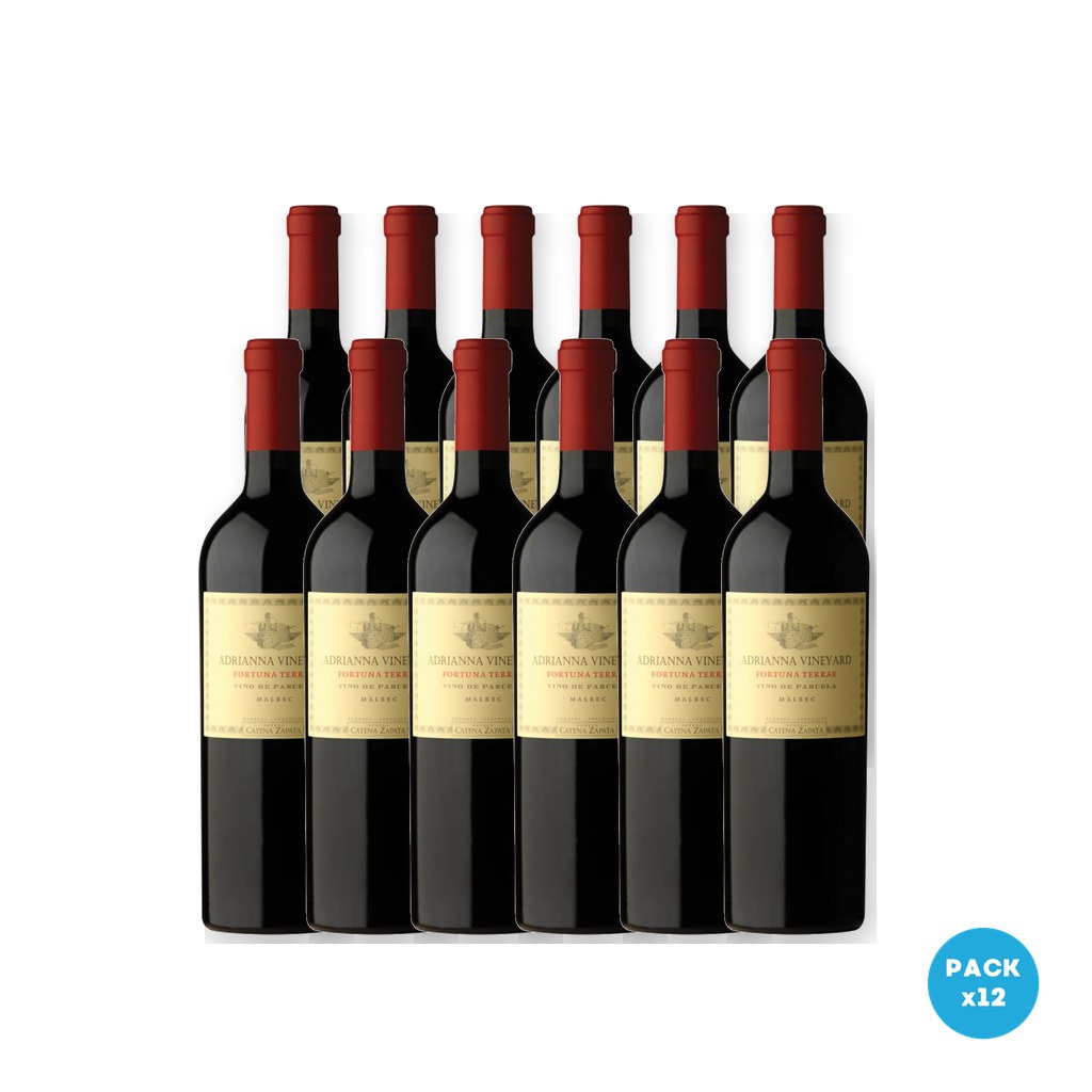 Catena Zapata – Vino Tinto Adrianna Vineyard Fortuna Terrae Malbec 750ml – 12 unidades Catena Zapata - Vino Tinto Adrianna Vineyard Fortuna Terrae Malbec 750ml - 12 unidades