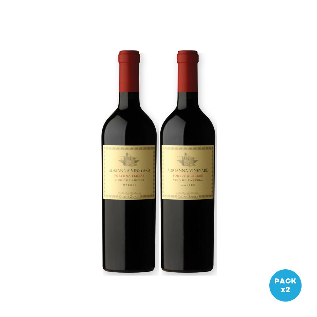 Catena Zapata – Vino Tinto Adrianna Vineyard Fortuna Terrae Malbec 750ml – 2 unidades Catena Zapata - Vino Tinto Adrianna Vineyard Fortuna Terrae Malbec 750ml - 2 unidades