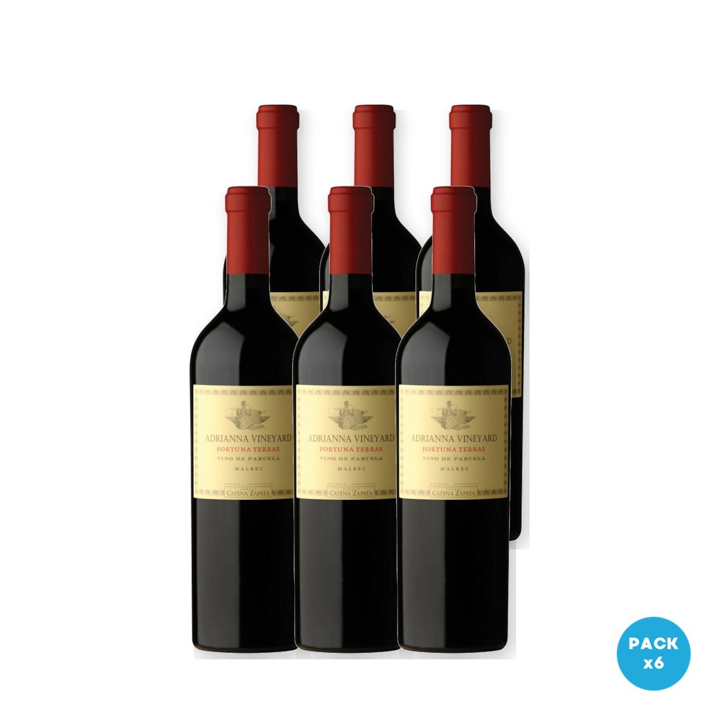 Catena Zapata - Vino Tinto Adrianna Vineyard Fortuna Terrae Malbec 750ml - 6 unidades