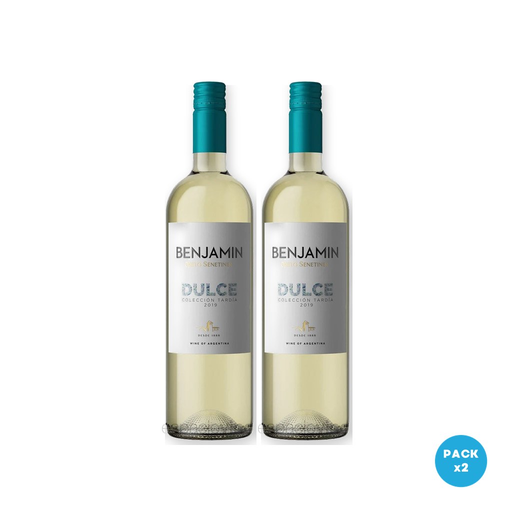 Millán – Vino Blanco Benjamin Nieto Senetiner Dulce Coleccion Tardia, / 25 36 Oz 750ml – 2 unidades Millán - Vino Blanco Benjamin Nieto Senetiner Dulce Coleccion Tardia, / 25 36 Oz 750ml - 2 unidades