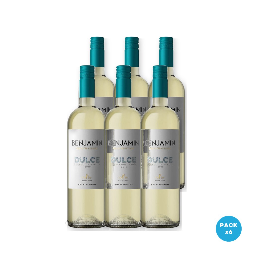 Millán - Vino Blanco Benjamin Nieto Senetiner Dulce Coleccion Tardia, / 25 36 Oz 750ml - 6 unidades