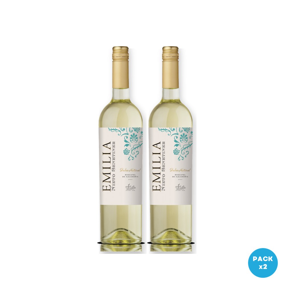Millán – Vino Blanco Emilia Dulce Natural Nieto Senetiner 750ml – 2 unidades Millán - Vino Blanco Emilia Dulce Natural Nieto Senetiner 750ml - 2 unidades