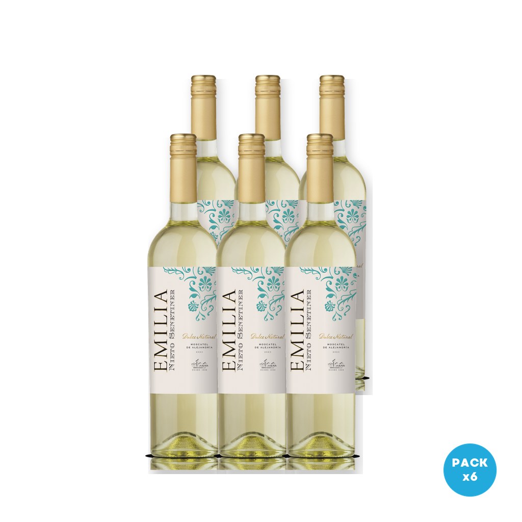 Millán - Vino Blanco Emilia Dulce Natural Nieto Senetiner 750ml - 6 unidades
