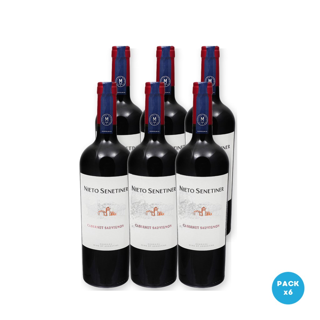Millán - Vino Tinto Emilia Cabernet Sauvignon Nieto Senetiner 750ml - 6 unidades
