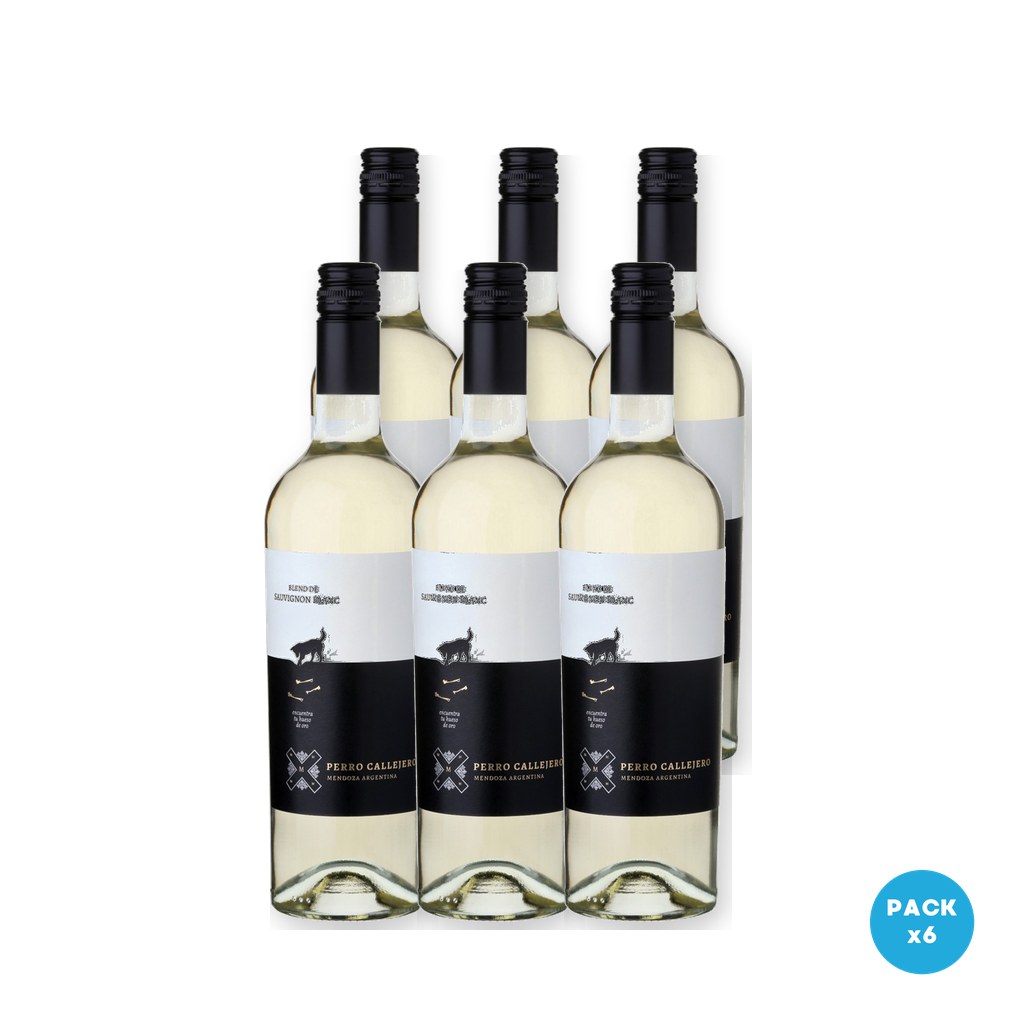 Perro Callejero - Vino Sauvignon Blanc Mendoza / 25 3 Oz 750ml - 6 unidades