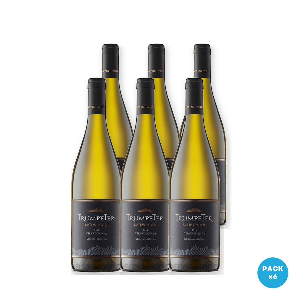 Trumpeter - Vino Blanco Chardonnay 750ml - 6 unidades