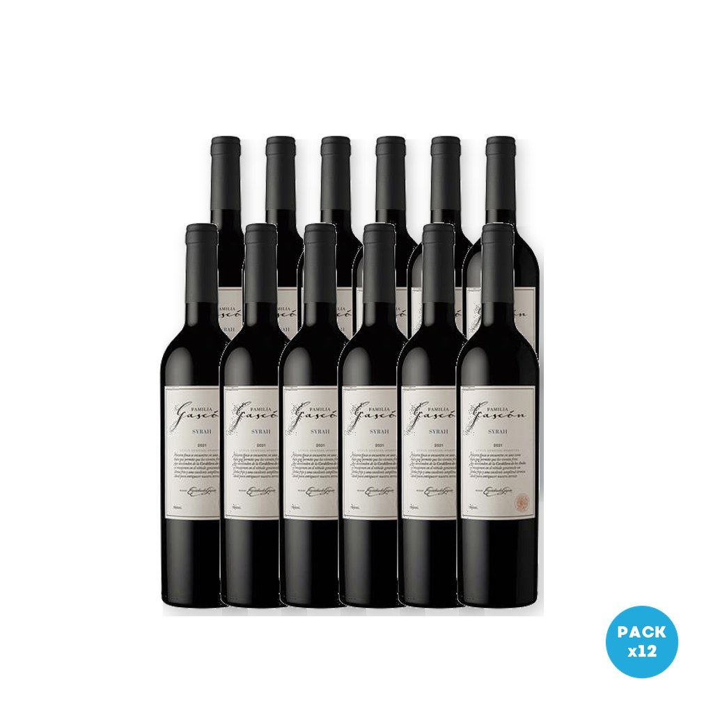 Escorihuela Gascón – Vino Syrah Familia Gascon 750ml – 12 unidades Escorihuela Gascón - Vino Syrah Familia Gascon 750ml - 12 unidades
