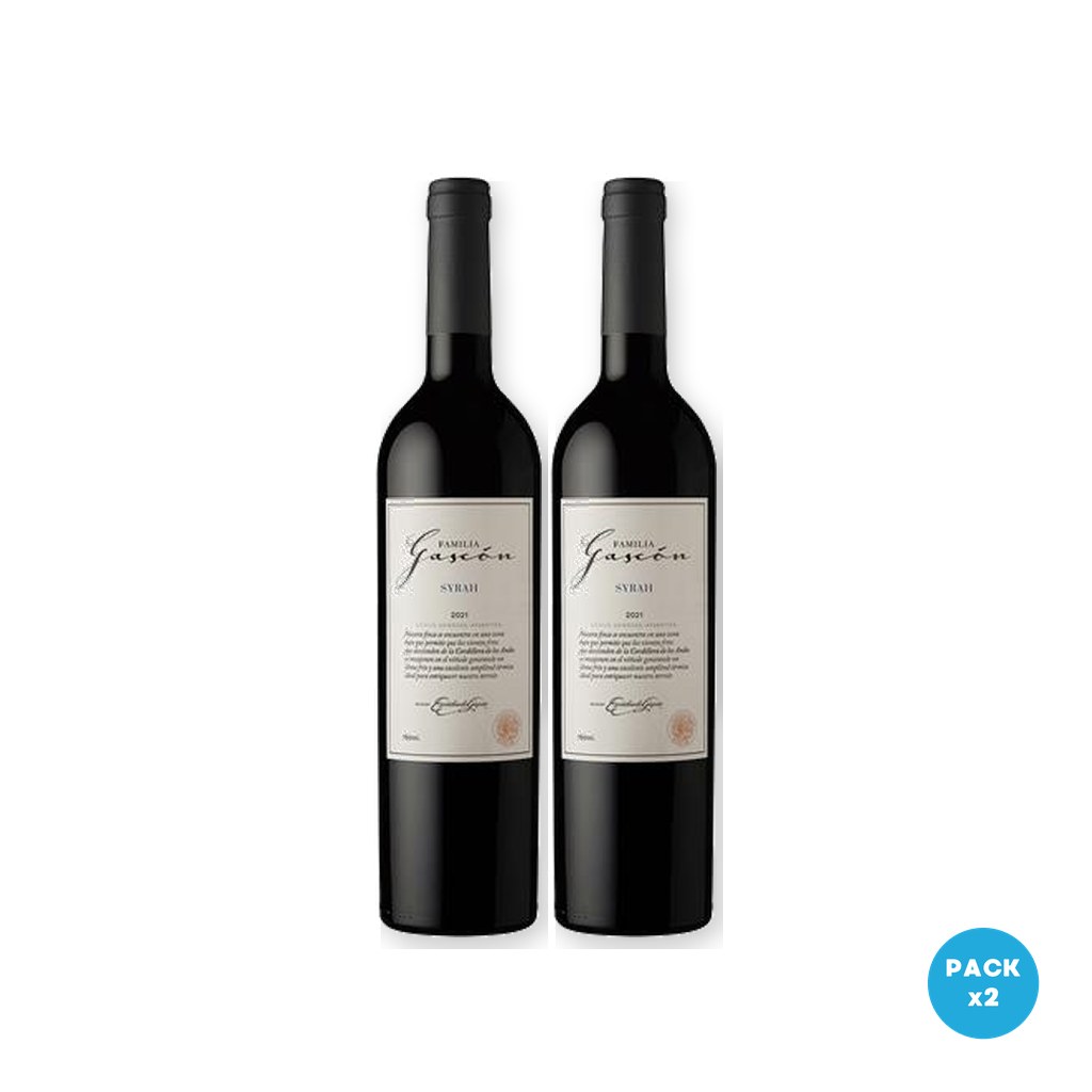 Escorihuela Gascón – Vino Syrah Familia Gascon 750ml – 2 unidades Escorihuela Gascón - Vino Syrah Familia Gascon 750ml - 2 unidades