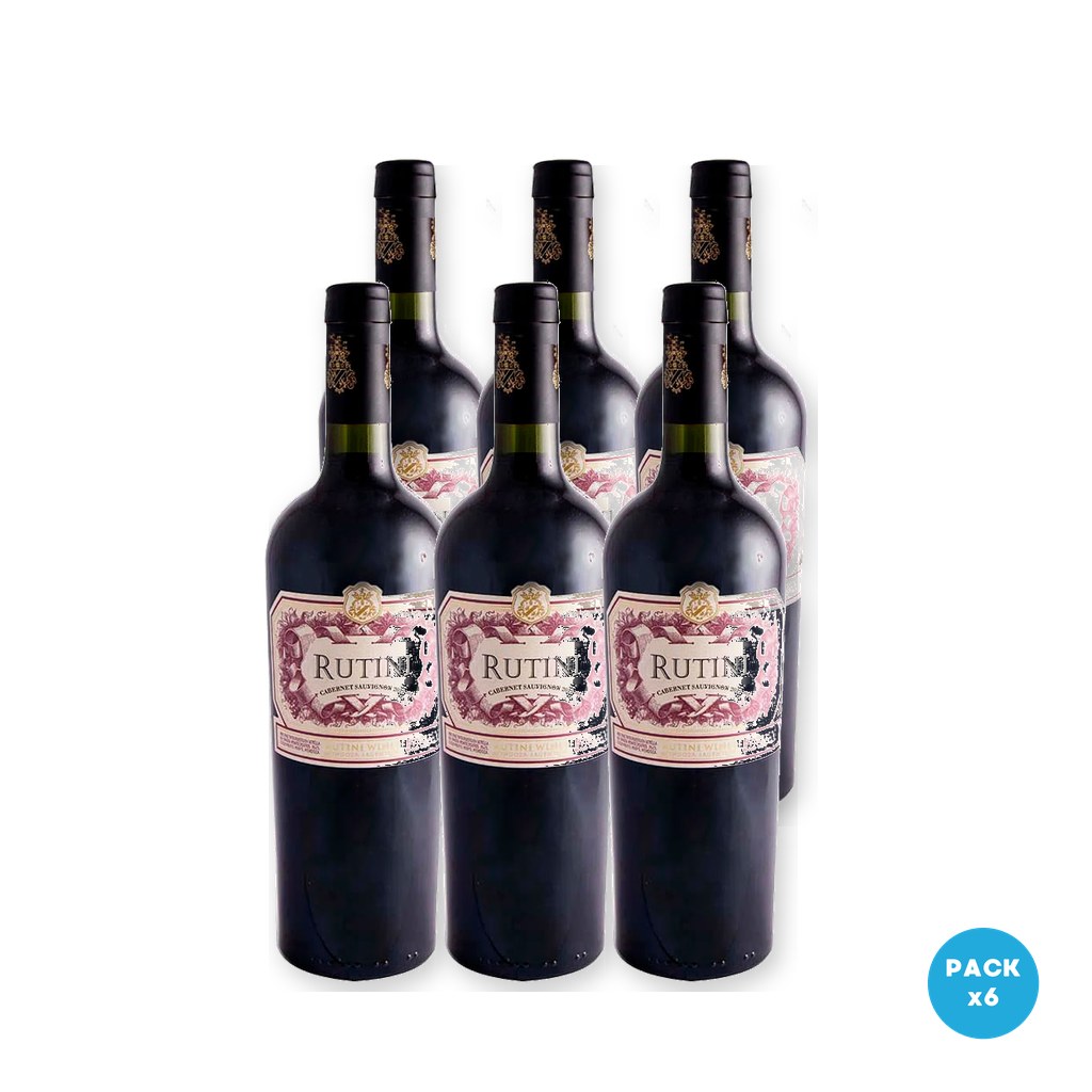 Rutini - Vino Tinto Cabernet Sauvignon 750ml - 6 unidades