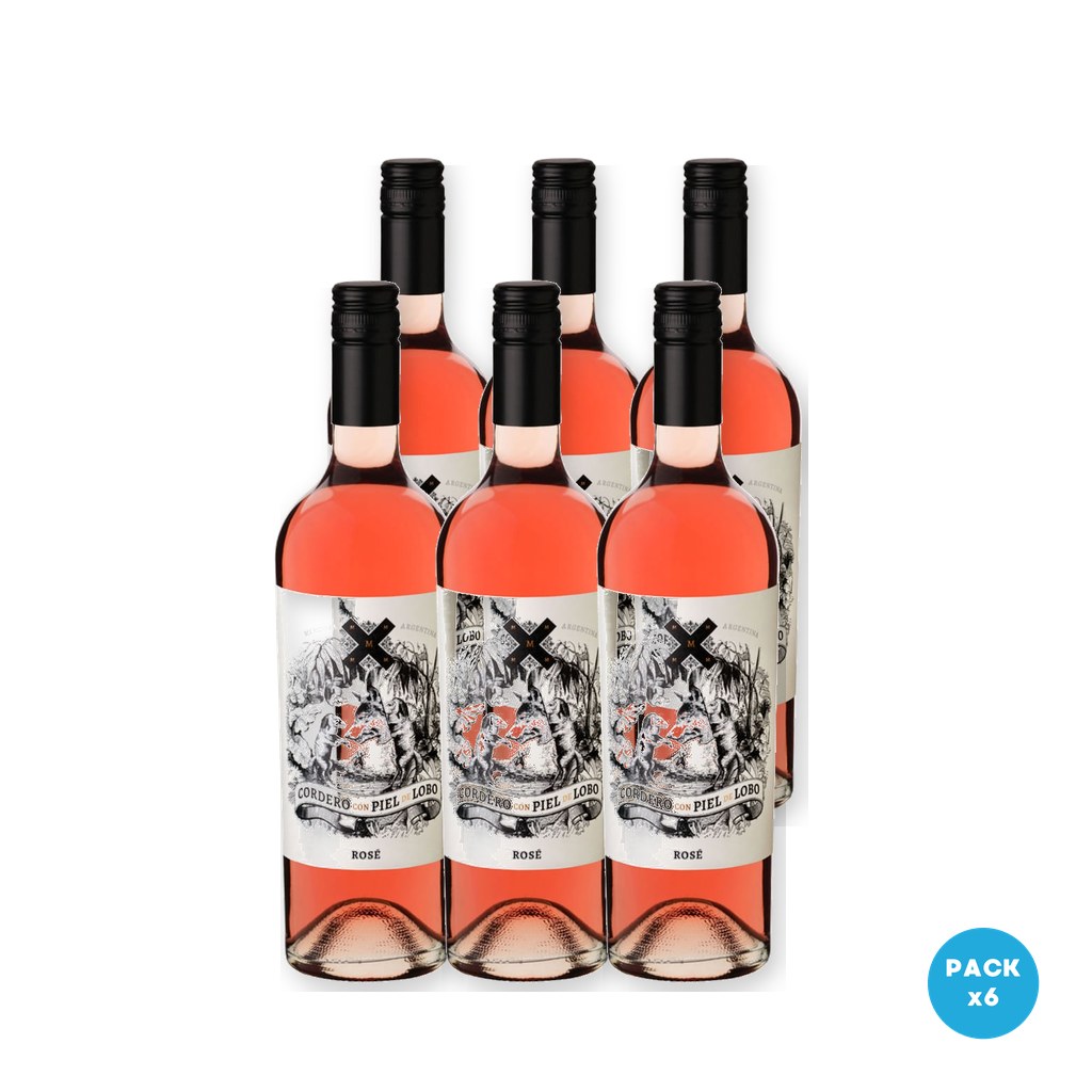Cordero con Piel de Lobo - Vino Rose 750ml - 6 unidades