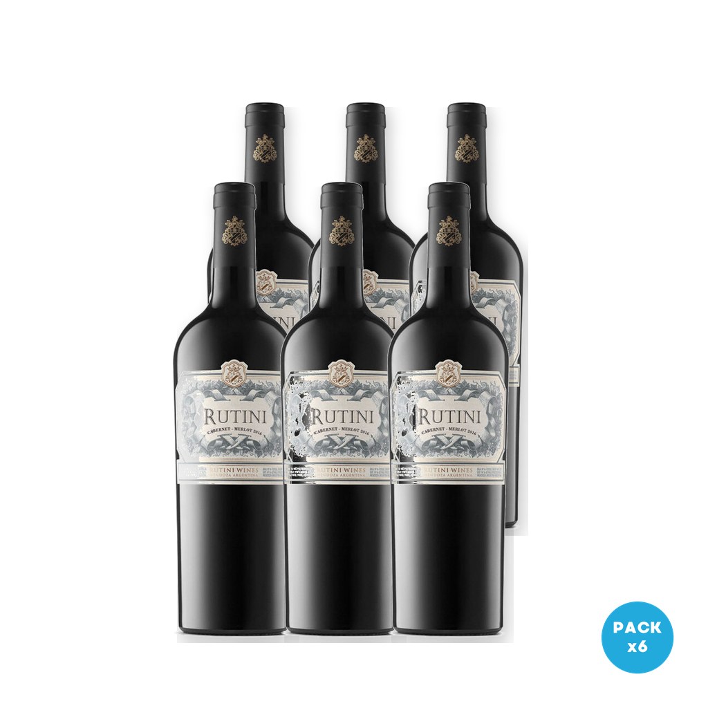 Rutini - Vino Tinto Cabernet Merlot 750ml - 6 unidades