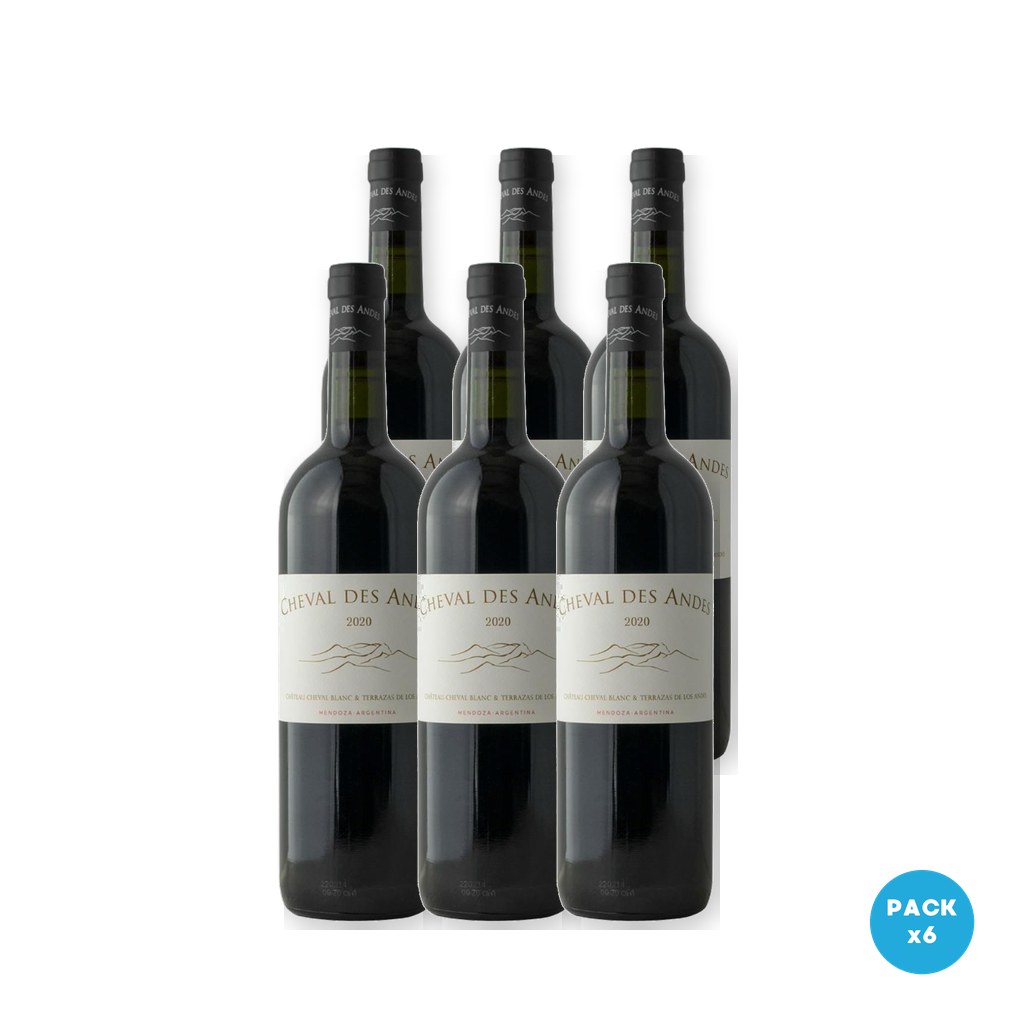 Cheval Des Andes - Vino Tinto 750ml - 6 unidades
