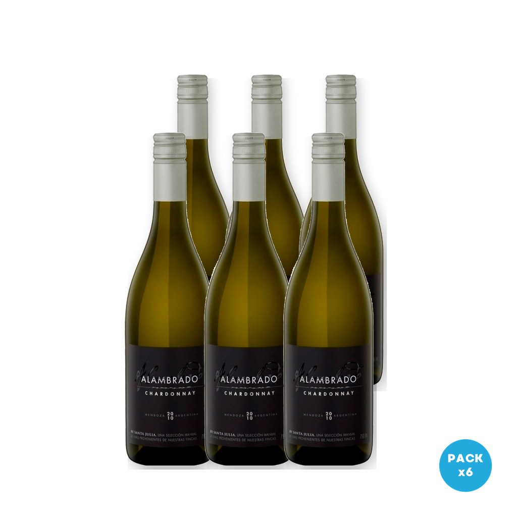 Alambrado - Vino Blanco Chardonnay 750ml - 6 unidades
