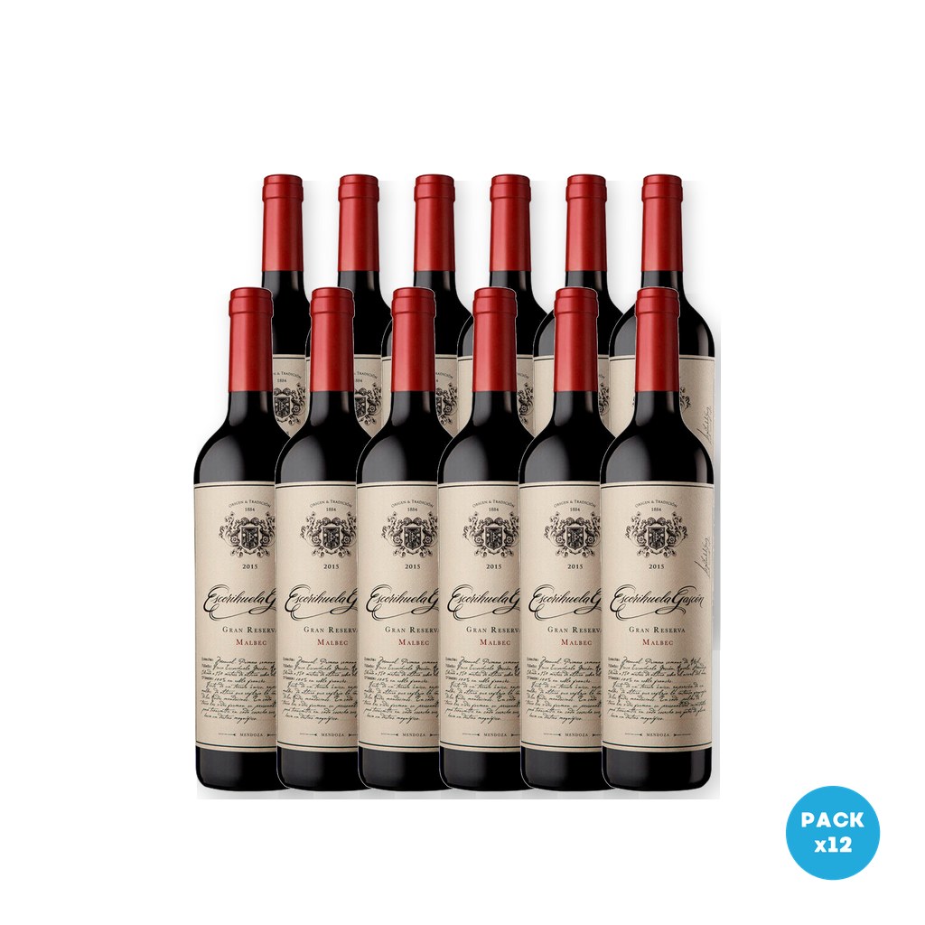 Escorihuela – Vino Malbec Gran Reserva Gascon 750ml – 12 unidades Escorihuela - Vino Malbec Gran Reserva Gascon 750ml - 12 unidades