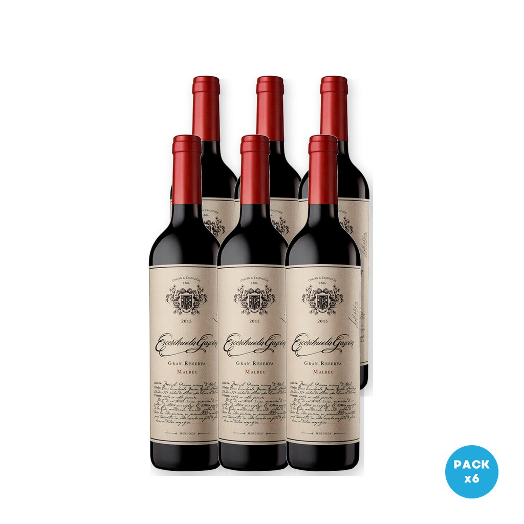 Escorihuela - Vino Malbec Gran Reserva Gascon 750ml - 6 unidades