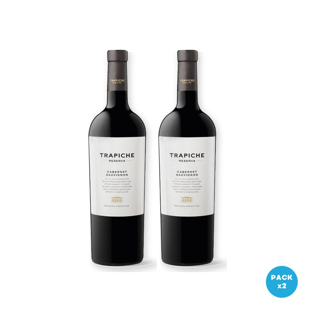 Trapiche – Vino Tinto Cabernet Sauvignon 750ml – 2 unidades Trapiche - Vino Tinto Cabernet Sauvignon 750ml - 2 unidades